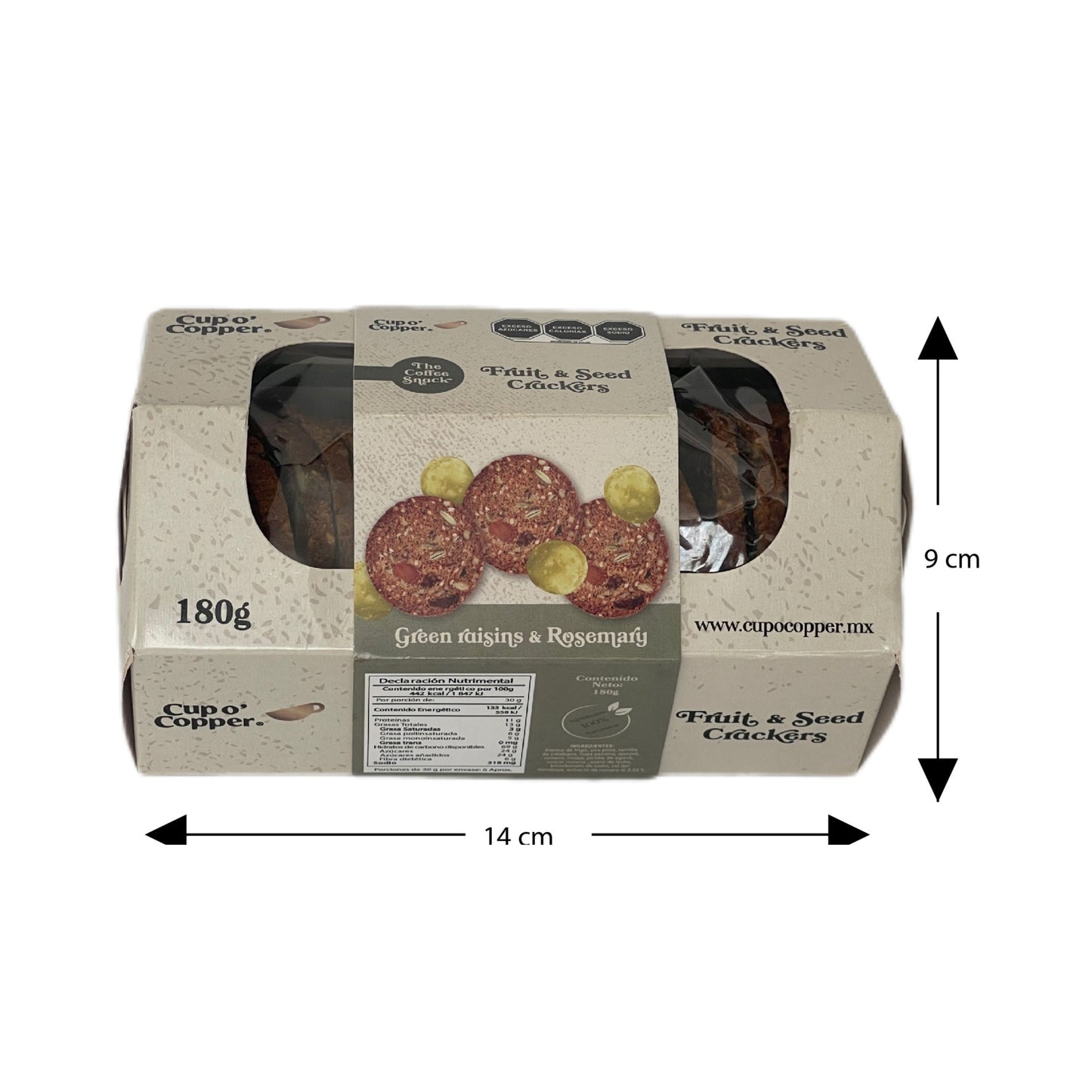 Crackers de Uva con romero 180 gr