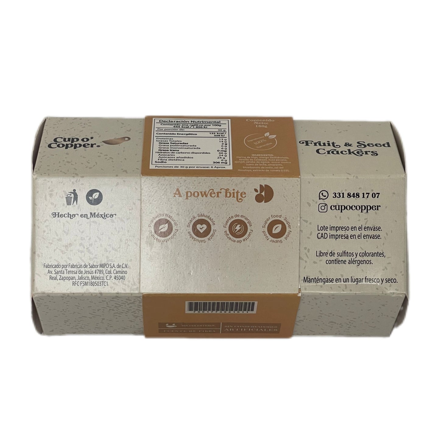 Crackers Mango con Amaranto 180 gr