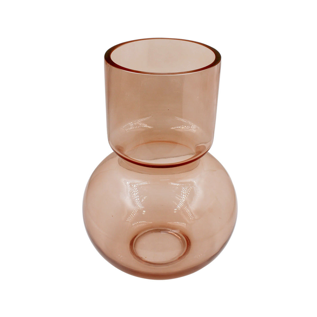 Florero de Cristal Peach GDE