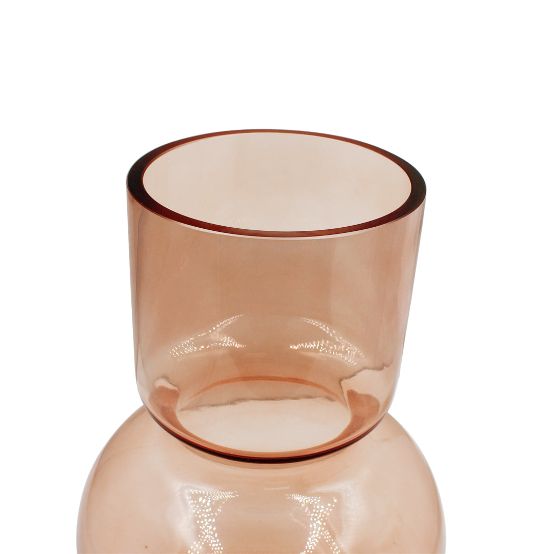Florero de Cristal Peach GDE