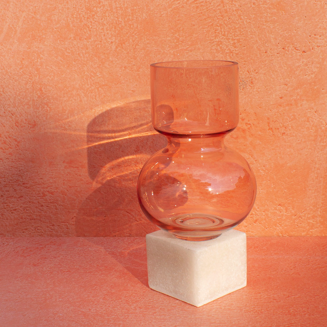 Florero de Cristal Peach CH