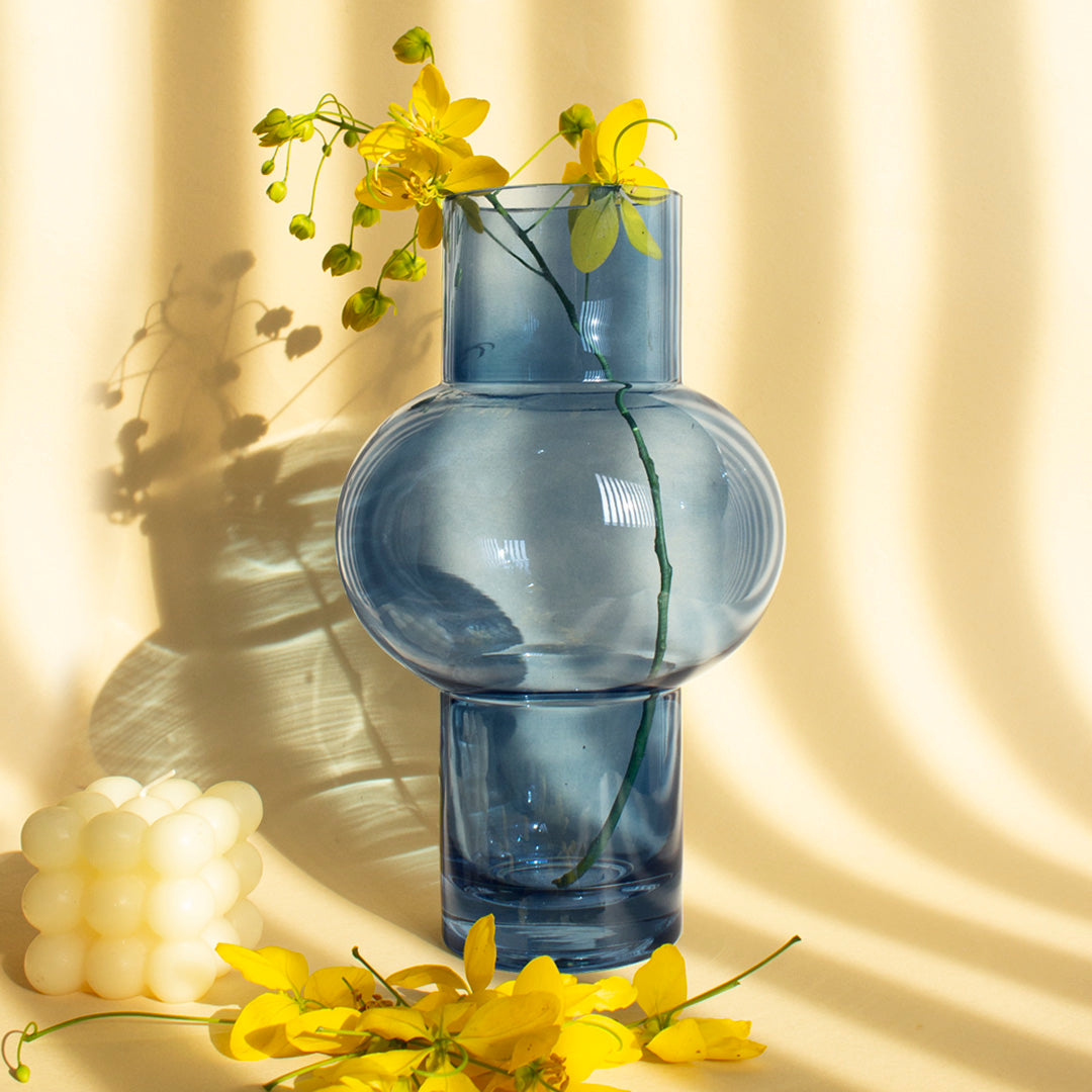 florero de Cristal lapis CH